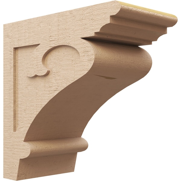 Ekena Millwork 12"W x 24"D x 24"H Classic Mayflower Rough Cedar Woodgrain TimberThane Corbel, Primed Tan CORUR12X24X24MAYRCPR - main